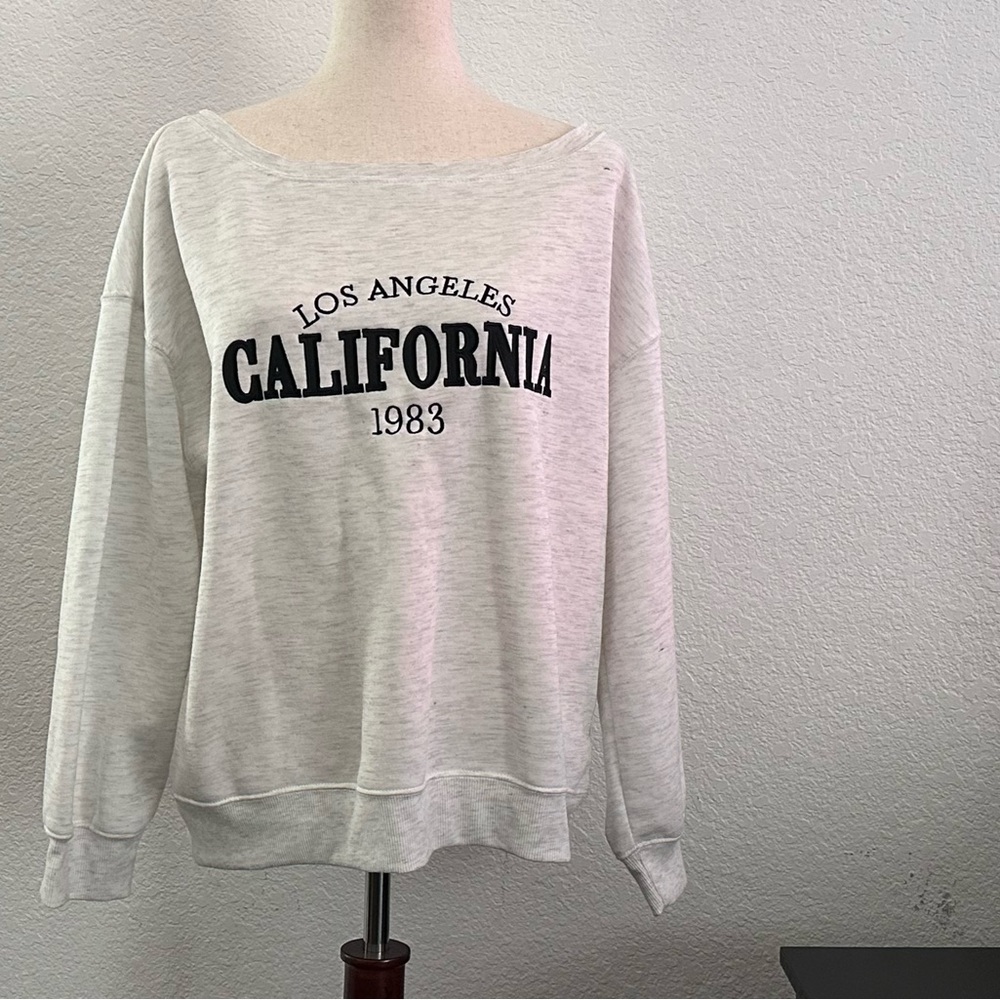 Gray Oversized Sweatshirt